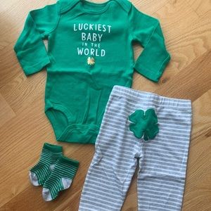 Infant St. Patrick’s Day outfit set